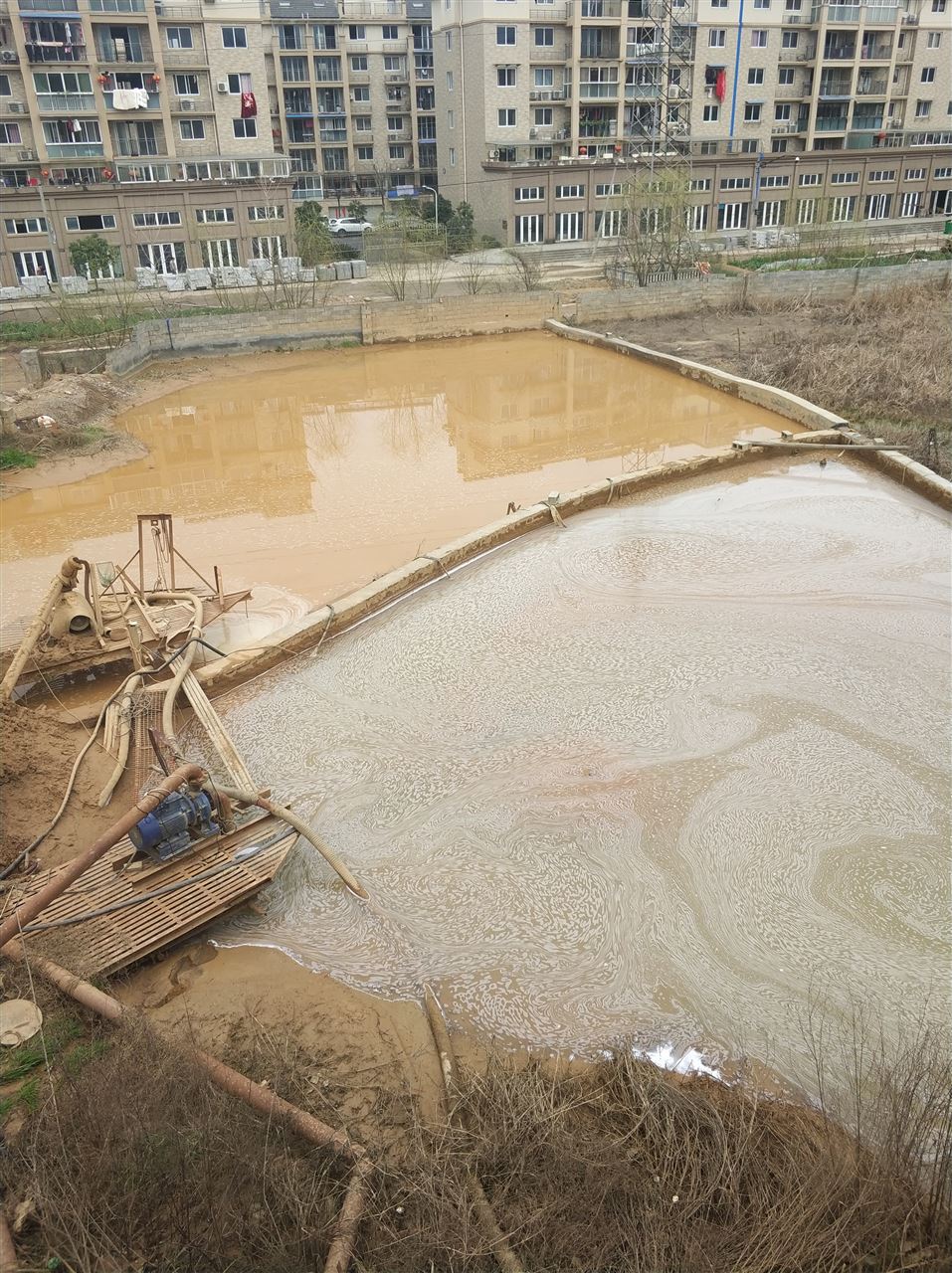 玛多沉淀池淤泥清理-厂区废水池淤泥清淤